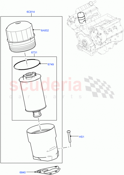 Part Diagram for Land Rover LR011298