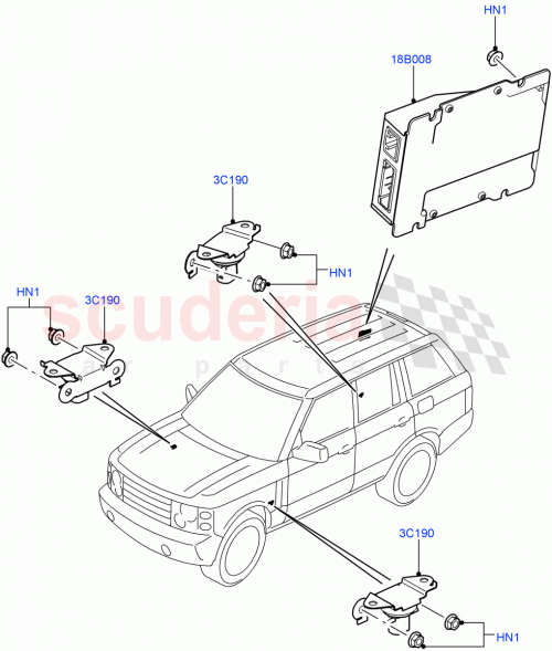 Part Diagram for Land Rover LR025881