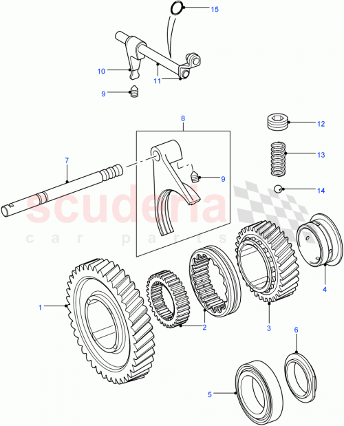 Part Diagram for Land Rover UYP500110