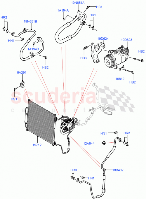 Part Diagram for Land Rover LR142121