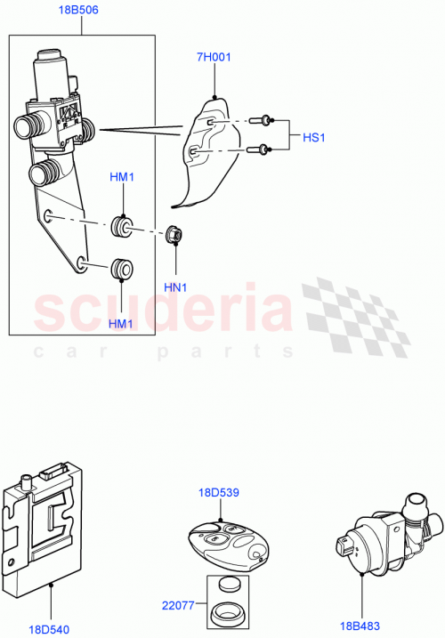 Part Diagram for Land Rover LR009736