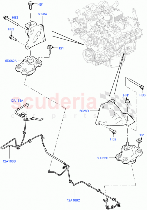 Part Diagram for Land Rover LR075190