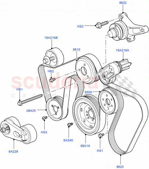 Part Diagram for Land Rover PYP500030