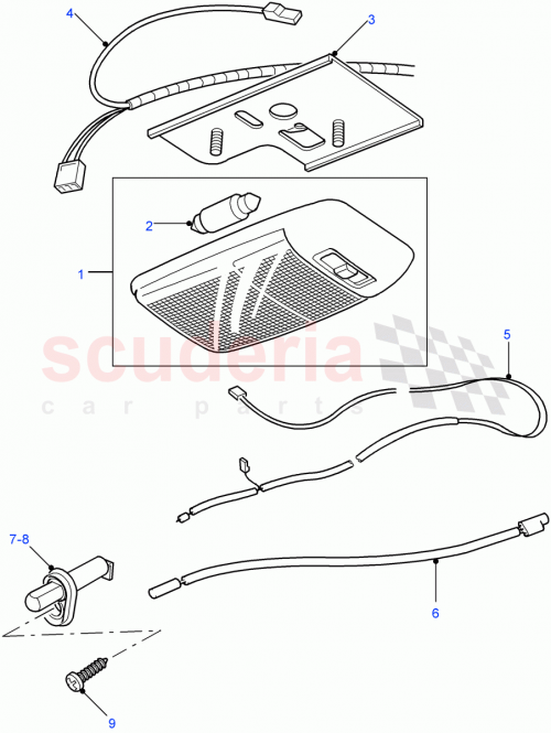 Part Diagram for Land Rover YMK000422