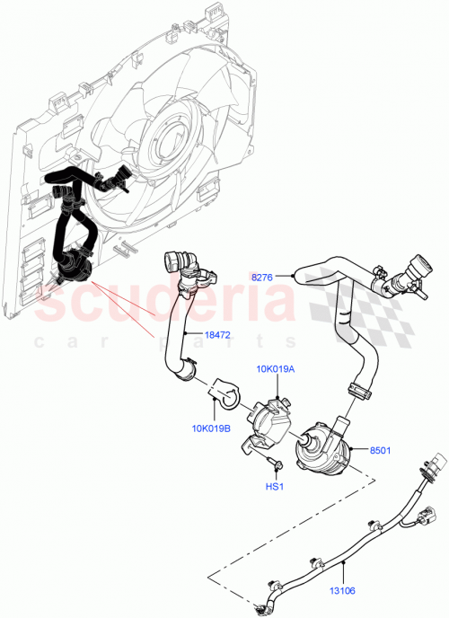 Part Diagram for Land Rover LR132442