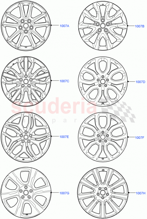 Part Diagram for Land Rover LR072160