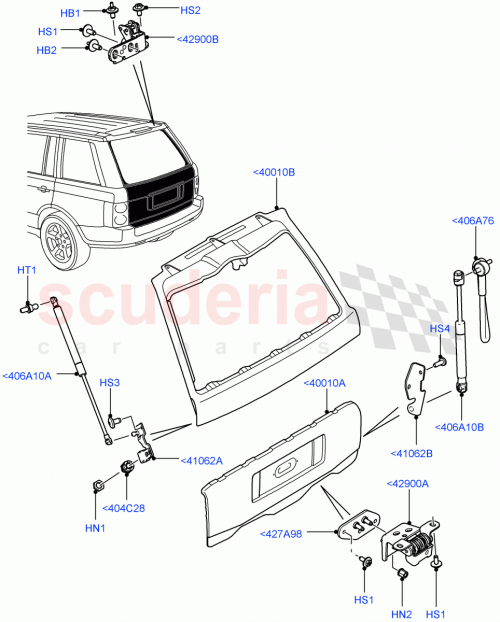 Part Diagram for Land Rover BHM760021