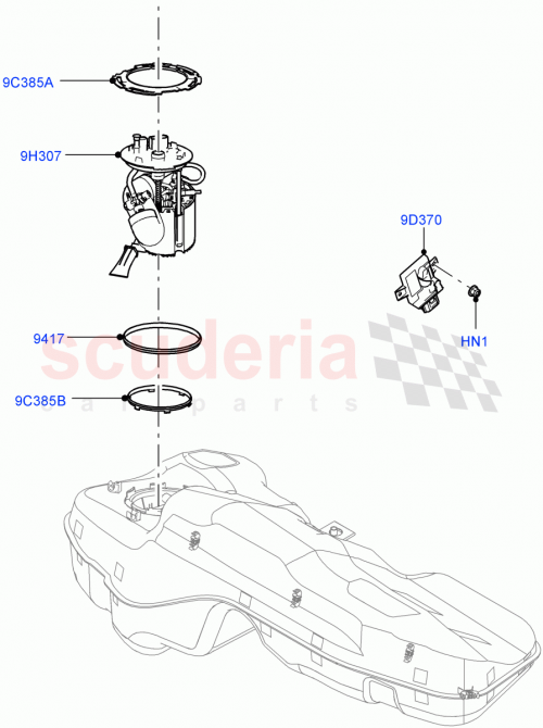 Part Diagram for Land Rover LR141311