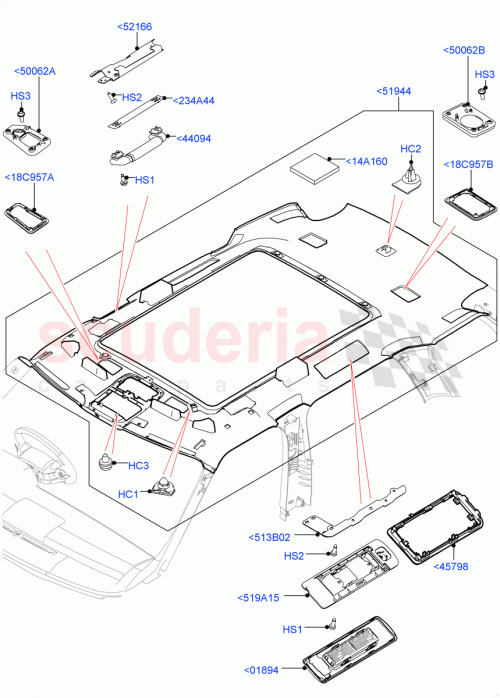 Part Diagram for Land Rover LR039574