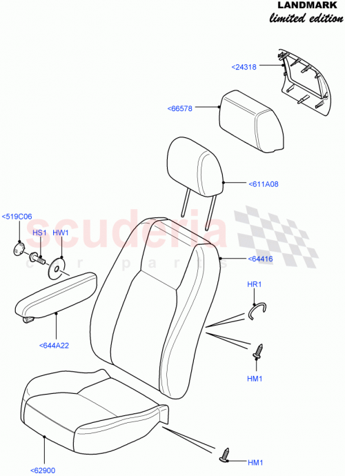 Part Diagram for Land Rover LR024654