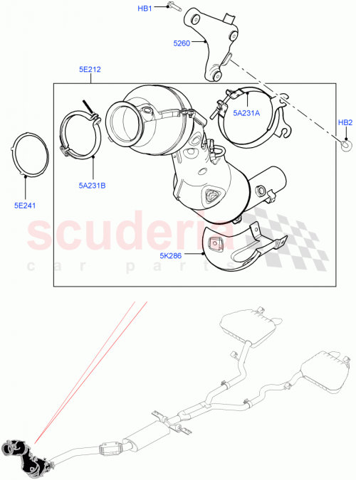 Part Diagram for Land Rover LR104726