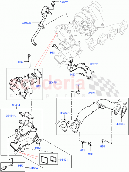 Part Diagram for Land Rover LR091622