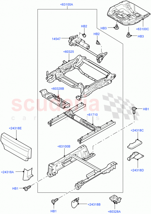 Part Diagram for Land Rover HFP500022