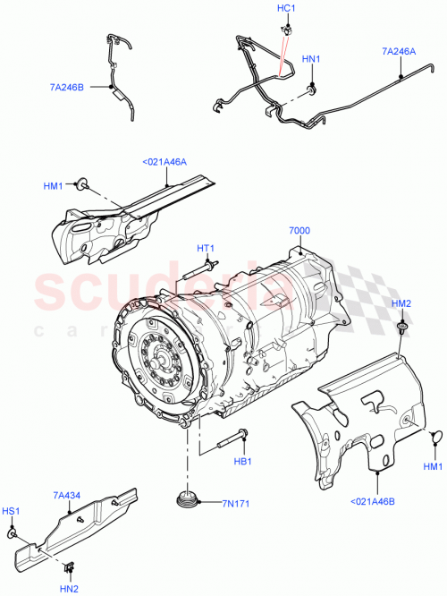 Part Diagram for Land Rover LR155054