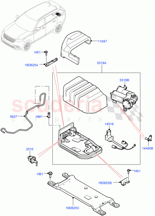 Part Diagram for Land Rover LR141852