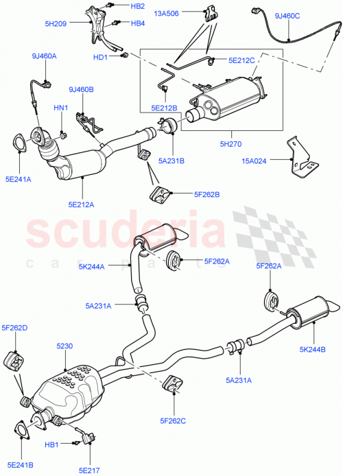 Part Diagram for Land Rover YQR000050