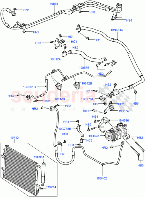 Part Diagram for Land Rover JPB500221