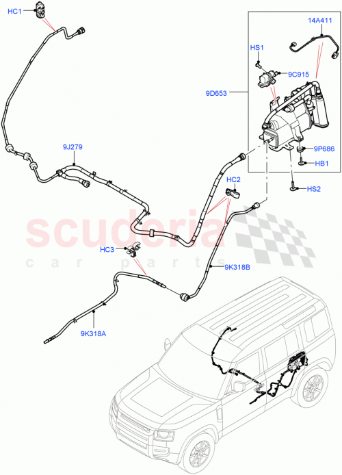 Part Diagram for Land Rover LR134734