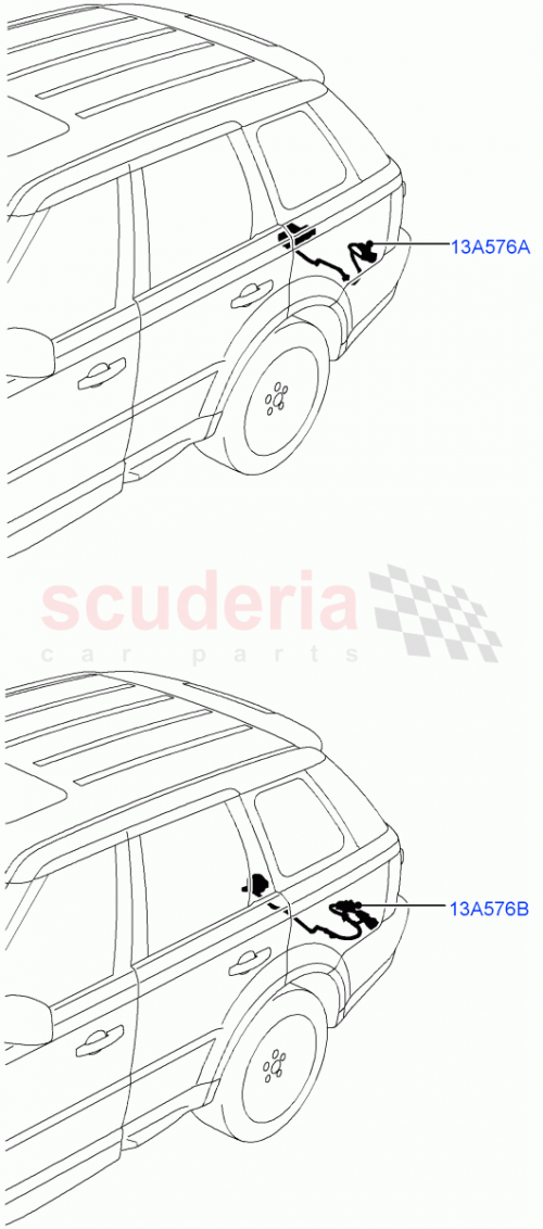 Part Diagram for Land Rover YMZ500850