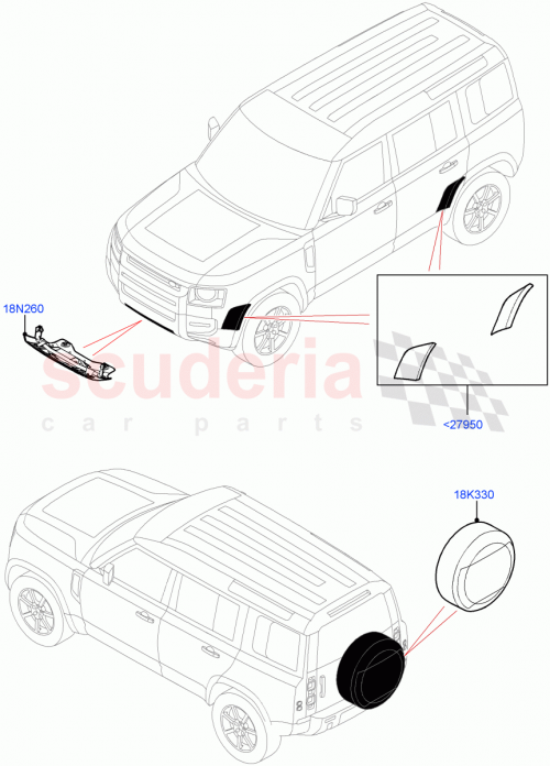 Part Diagram for Land Rover VPLEP0436