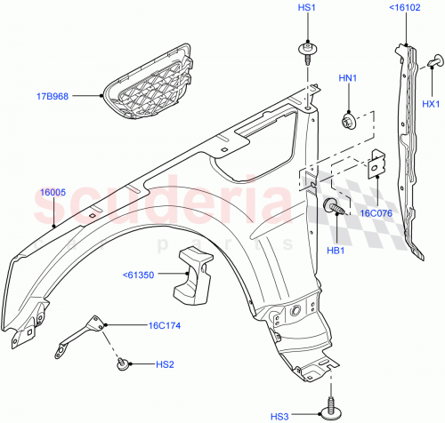 Part Diagram for Land Rover ESR1560