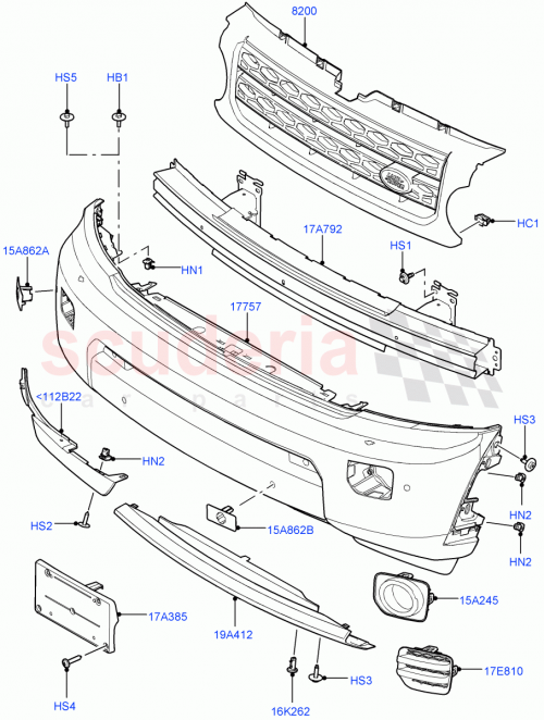 Part Diagram for Land Rover LR013897