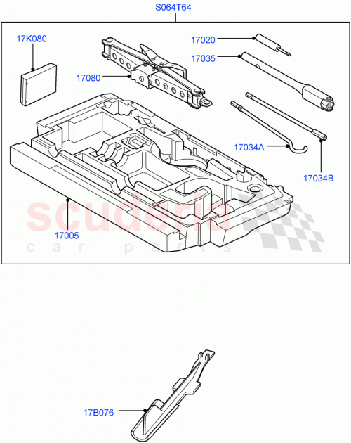 Part Diagram for Land Rover KBE500093