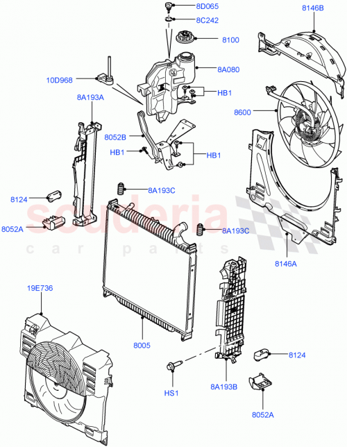 Part Diagram for Land Rover PCD500030