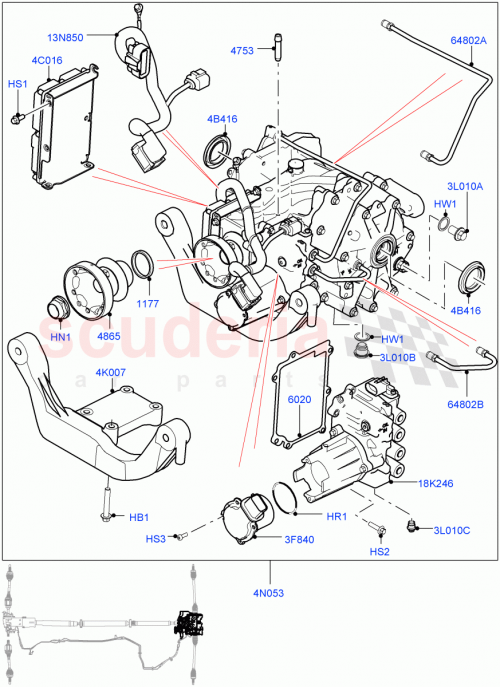 Part Diagram for Land Rover LR051408