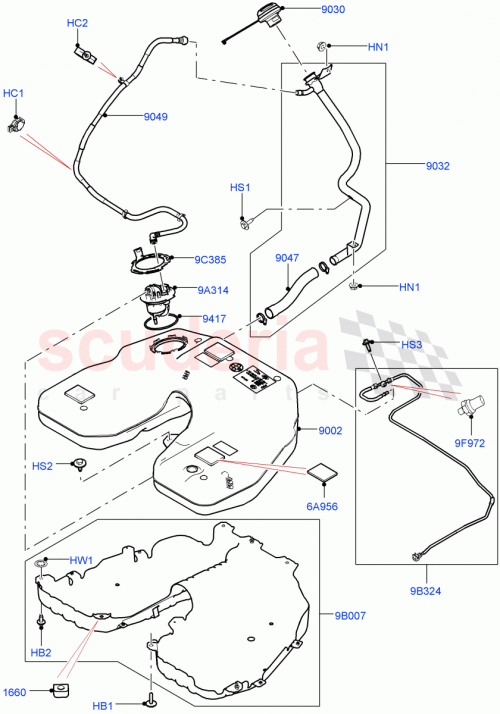Part Diagram for Land Rover LR062455