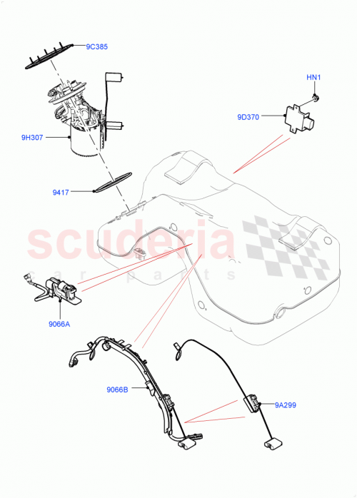 Part Diagram for Land Rover LR096822