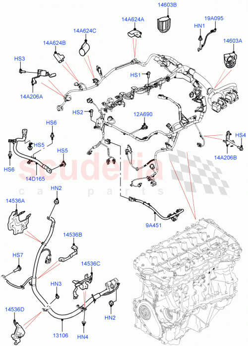 Part Diagram for Land Rover LR154783