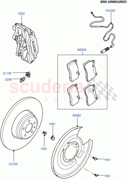 Part Diagram for Land Rover SOE000011