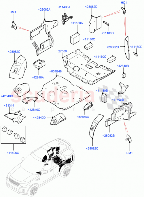 Part Diagram for Land Rover LR155952