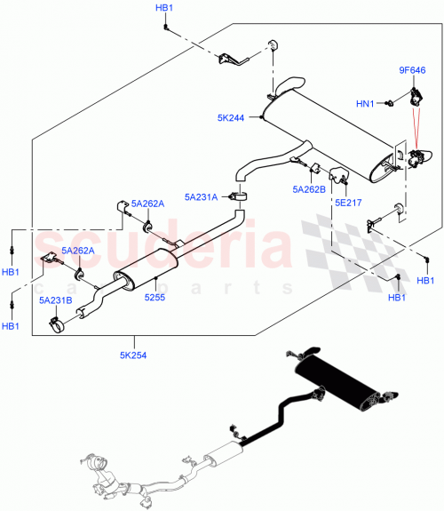 Part Diagram for Land Rover LR153890