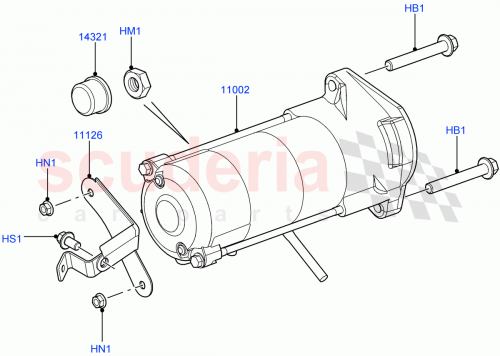 Part Diagram for Land Rover YQD500430