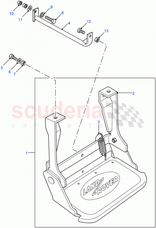 Part Diagram for Land Rover LR020614