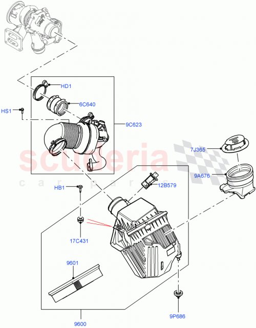 Part Diagram for Land Rover LR126502