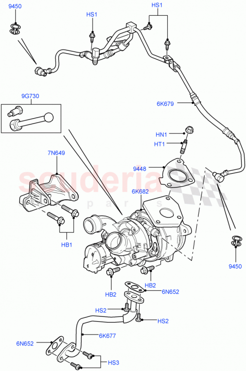 Part Diagram for Land Rover LR004038
