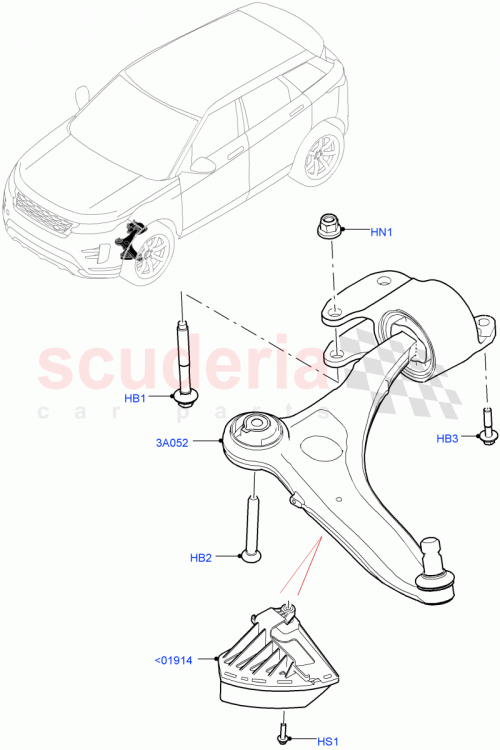 Part Diagram for Land Rover LR155051