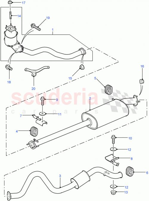 Part Diagram for Land Rover WCE500500