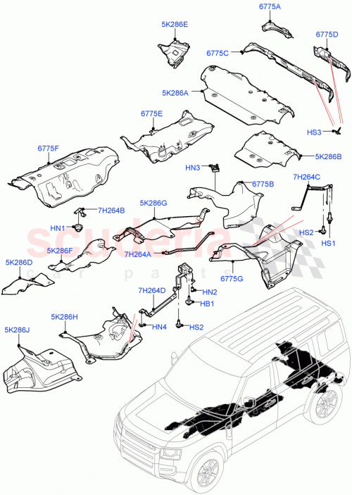 Part Diagram for Land Rover LR143327