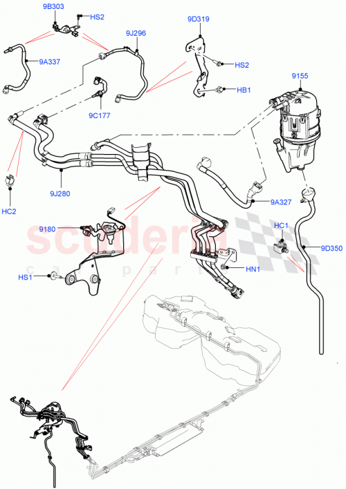 Part Diagram for Land Rover LR141329