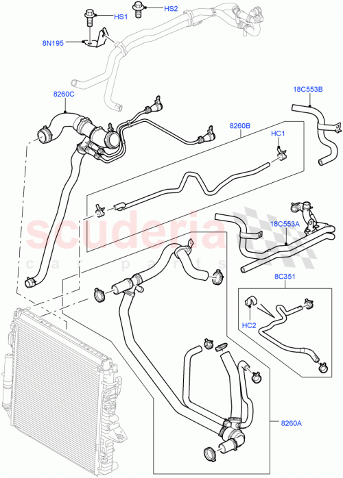 Part Diagram for Land Rover PFV500014