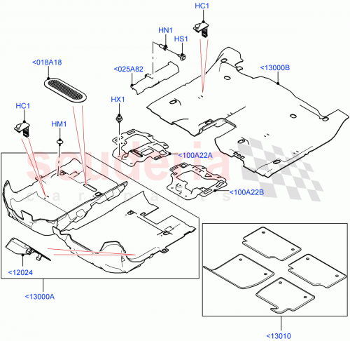 Part Diagram for Land Rover LR155311