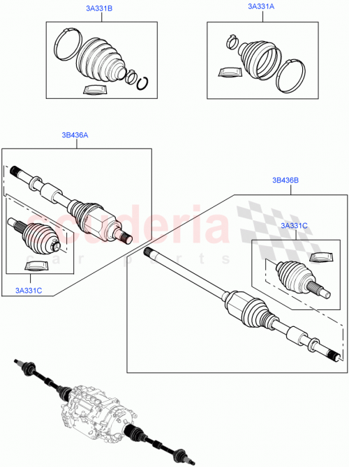 Part Diagram for Land Rover LR155386