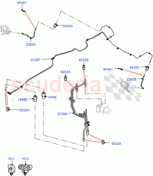 Part Diagram for Land Rover LR091326