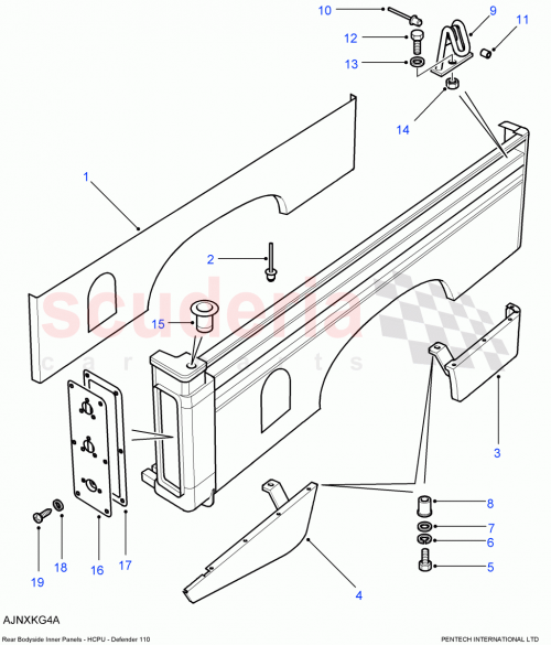 Part Diagram for Land Rover ACU3530