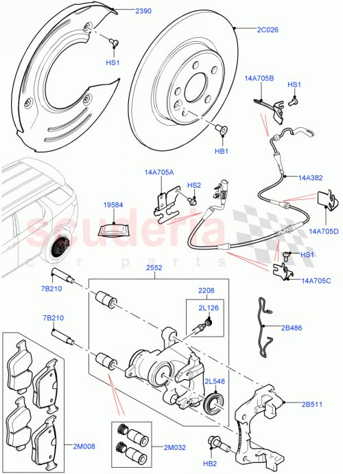 Part Diagram for Land Rover LR061388