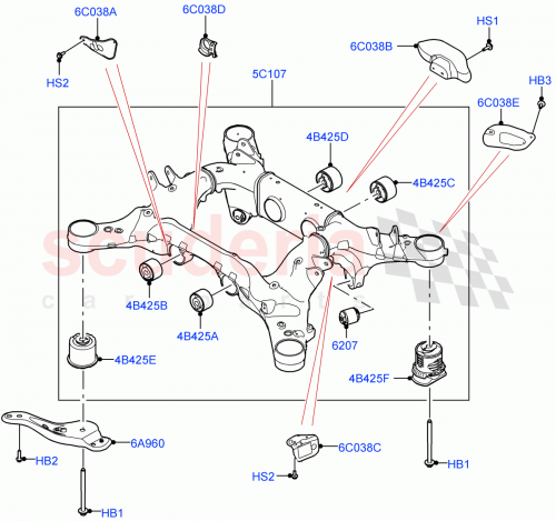 Part Diagram for Land Rover LR152703